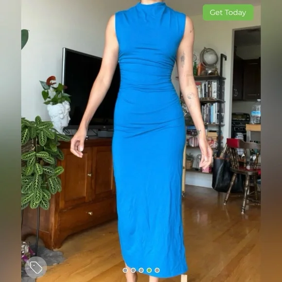 Reformation blue Billy dress - Picture 4 of 5